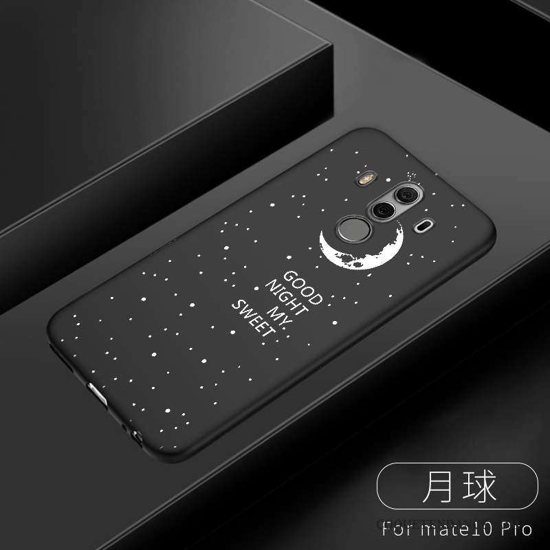 Huawei Mate 10 Pro Coque Silicone Noir Ornements Suspendus De Téléphone