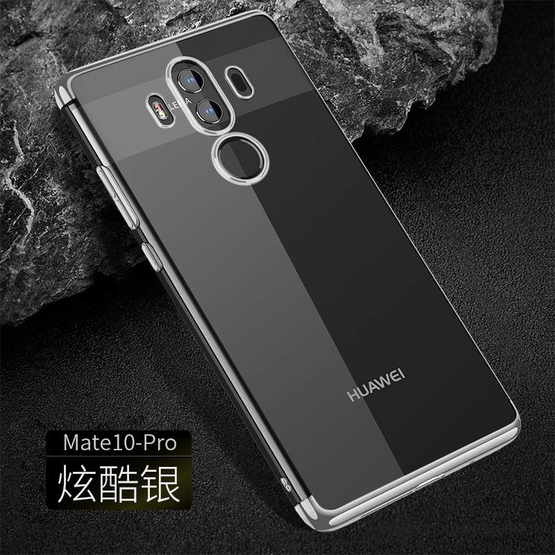 Huawei Mate 10 Pro Coque Silicone Transparent De Téléphone Étui Or
