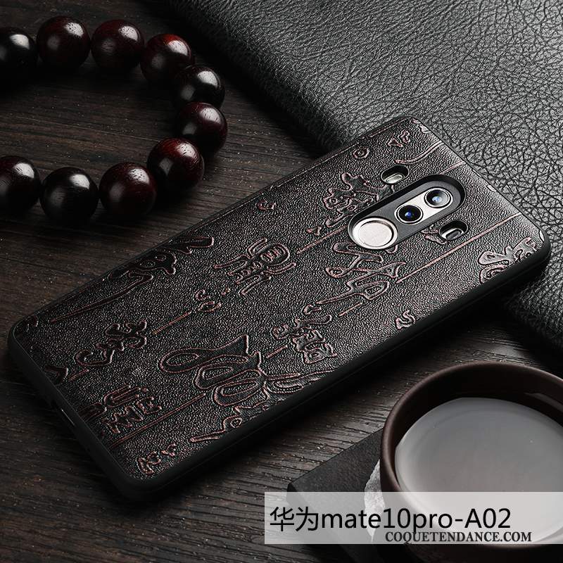 Huawei Mate 10 Pro Coque Style Chinois Tout Compris Incassable Noir Qualité