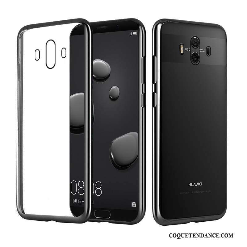 Huawei Mate 10 Pro Coque Élégant Transparent De Téléphone Silicone Or