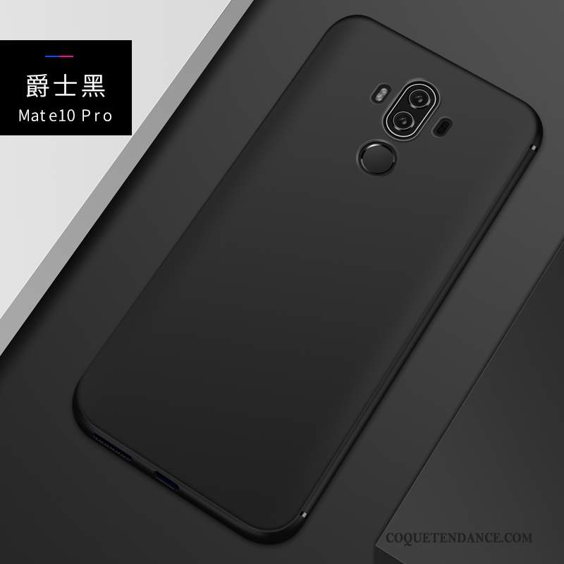 Huawei Mate 10 Pro Coque Étui De Téléphone Silicone Noir Fluide Doux