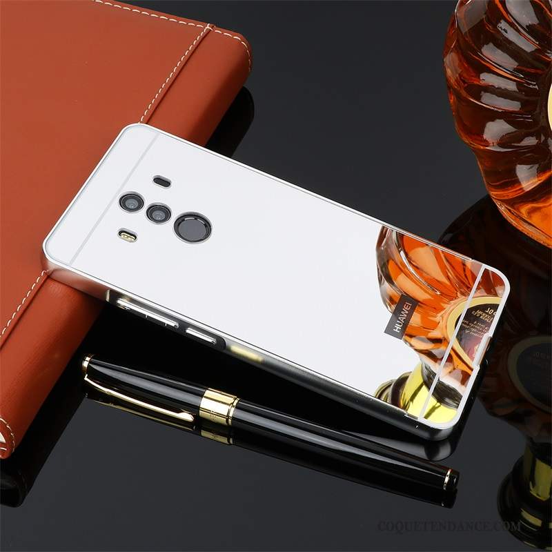 Huawei Mate 10 Pro Coque Étui Rose De Téléphone Miroir Protection