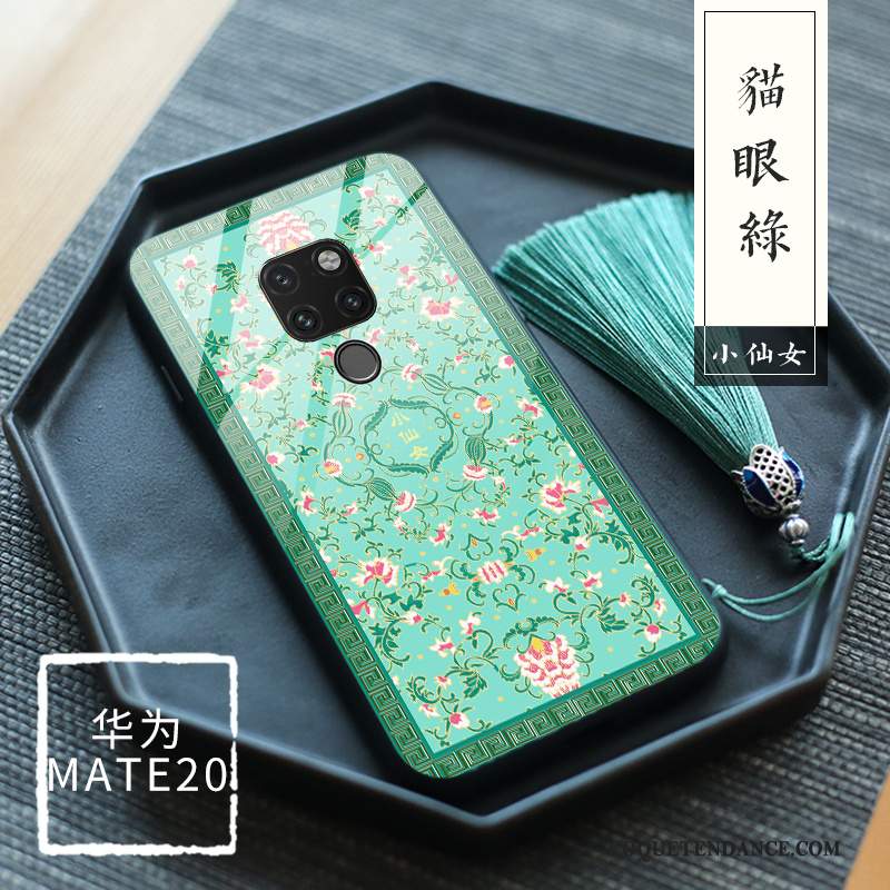 Huawei Mate 20 Coque Tout Compris Floral Vent Nouveau Silicone