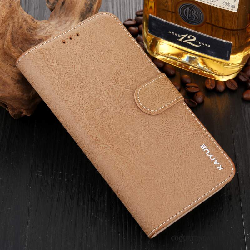 Huawei Mate 20 Coque Étui En Cuir Protection Fluide Doux Vert Incassable