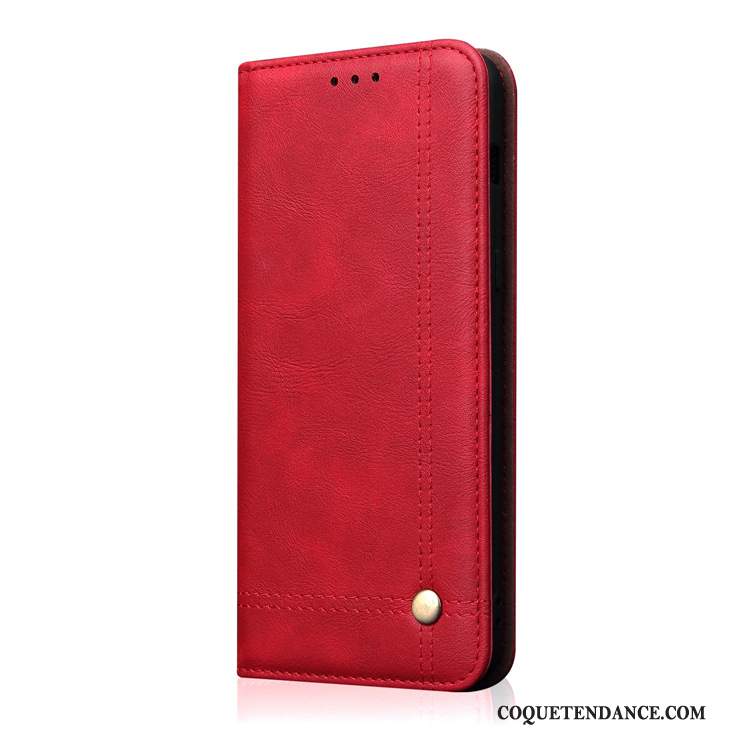 Huawei Mate 20 Coque Étui Étui En Cuir De Téléphone Carte Rouge