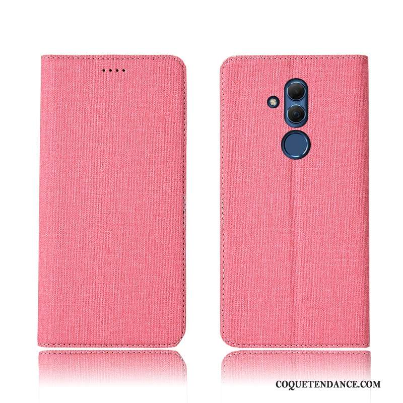 Huawei Mate 20 Lite Coque Bleu Cuir Véritable Fluide Doux Étui Protection