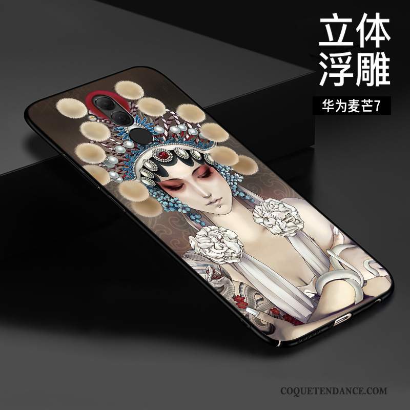 Huawei Mate 20 Lite Coque De Téléphone Dimensionnel Gaufrage Créatif Style Chinois