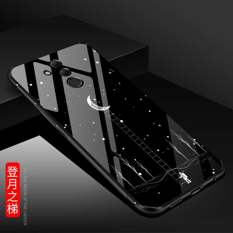 Huawei Mate 20 Lite Coque De Téléphone Verre Étui Noir Tempérer