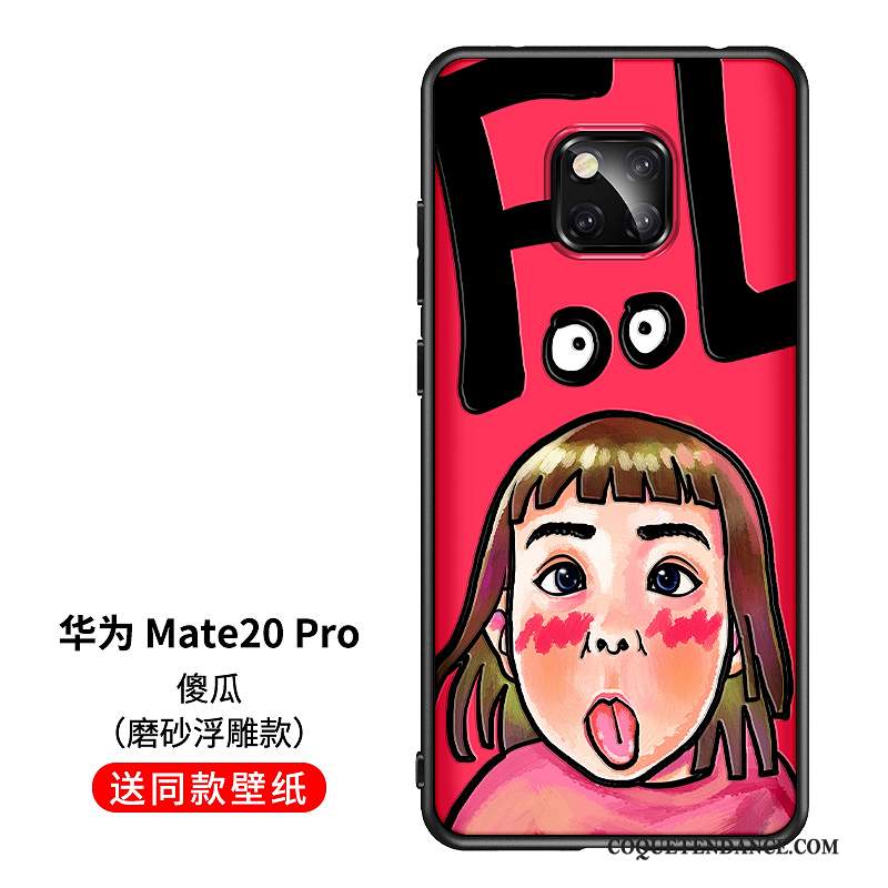 Huawei Mate 20 Pro Coque Charmant Protection Incassable Net Rouge Original