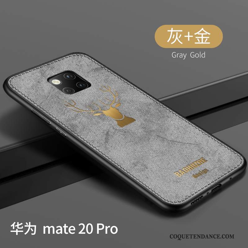 Huawei Mate 20 Pro Coque Délavé En Daim Créatif Incassable Marque De Tendance Protection