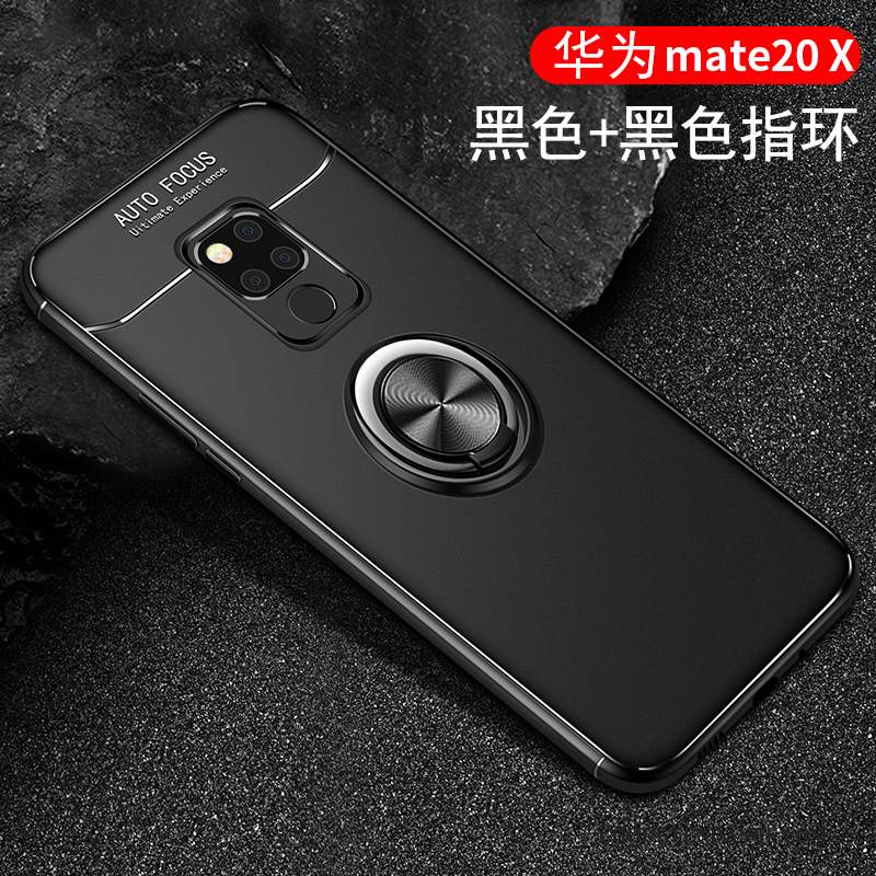 Huawei Mate 20 X Coque Fluide Doux Délavé En Daim Nouveau Protection Incassable