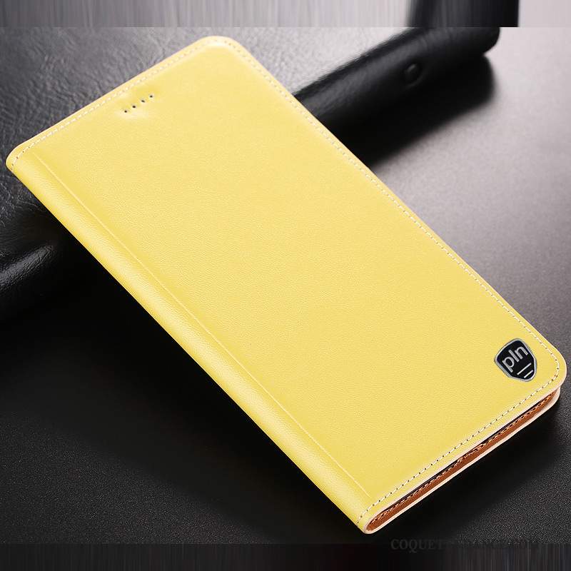 Huawei Mate 20 X Coque Étui Protection Jaune Housse