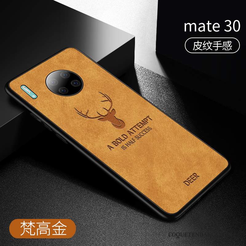 Huawei Mate 30 Coque Cuir Étui En Cuir Créatif Silicone Protection