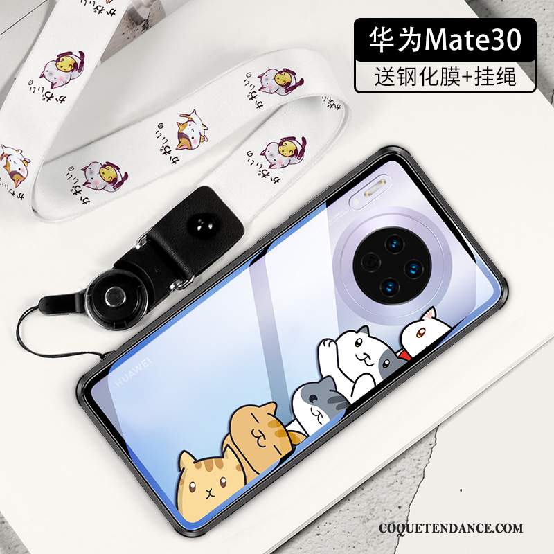 Huawei Mate 30 Coque Ornements Suspendus Marque De Tendance Cœur Tout Compris De Téléphone