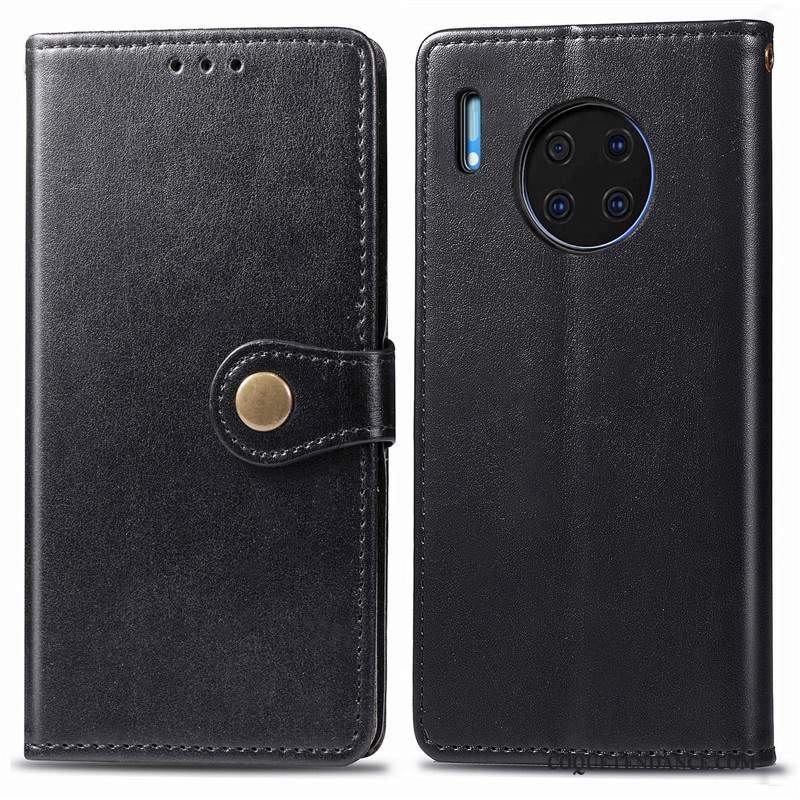 Huawei Mate 30 Coque Protection Simple Étui En Cuir Ornements Suspendus De Téléphone