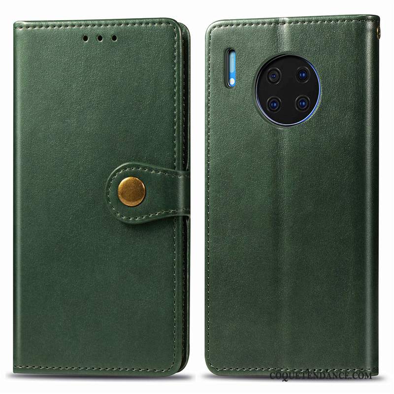 Huawei Mate 30 Coque Protection Simple Étui En Cuir Ornements Suspendus De Téléphone