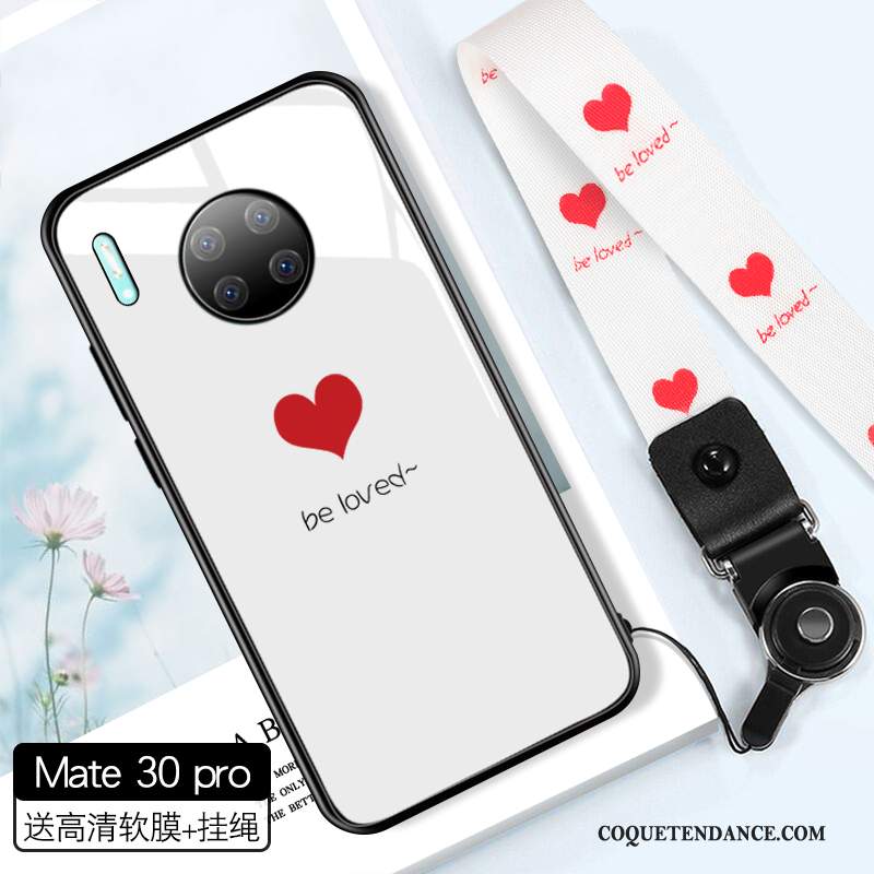 Huawei Mate 30 Pro Coque Amour Amoureux Net Rouge Incassable Tout Compris