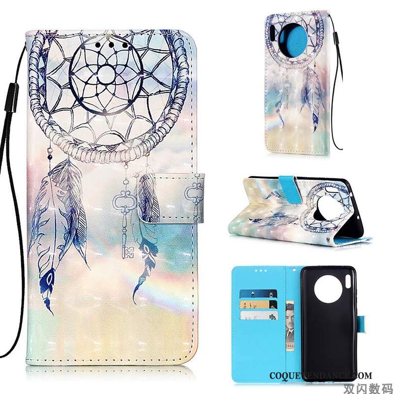 Huawei Mate 30 Pro Coque De Téléphone Clamshell Portefeuille Tout Compris Protection