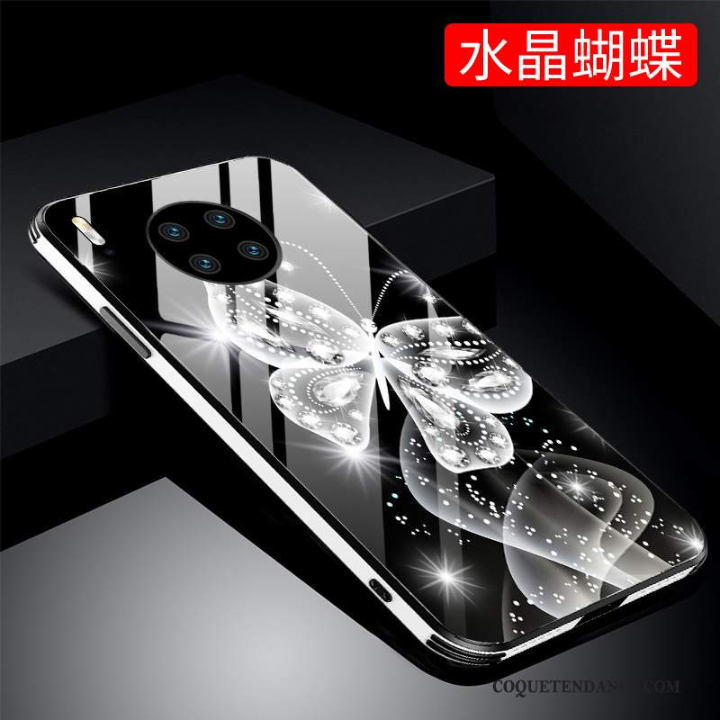 Huawei Mate 30 Pro Coque De Téléphone Verre Incassable Mode Miroir