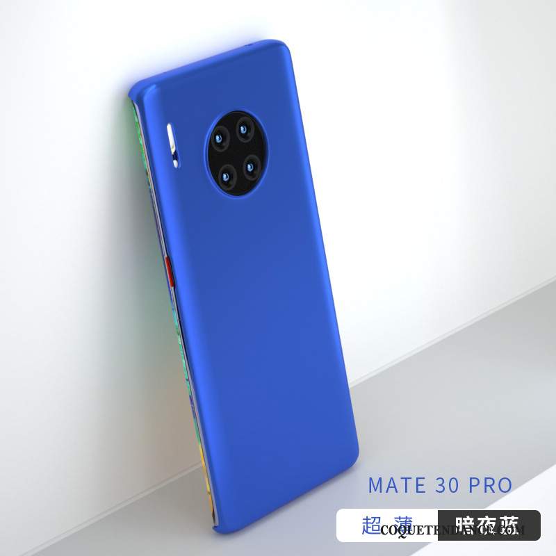 Huawei Mate 30 Pro Coque Délavé En Daim Marque De Tendance Difficile De Téléphone