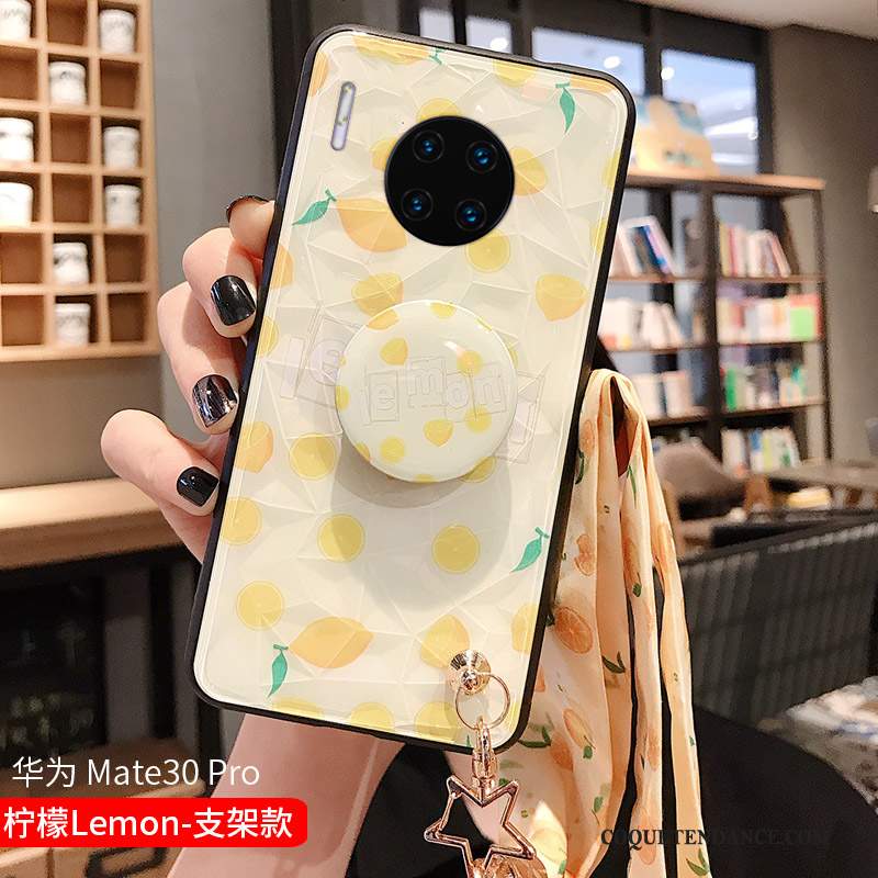 Huawei Mate 30 Pro Coque Incassable Jaune Personnalité Créatif Protection