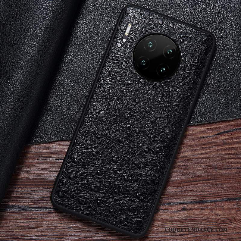 Huawei Mate 30 Pro Coque Mince Protection Incassable Étui En Cuir De Téléphone