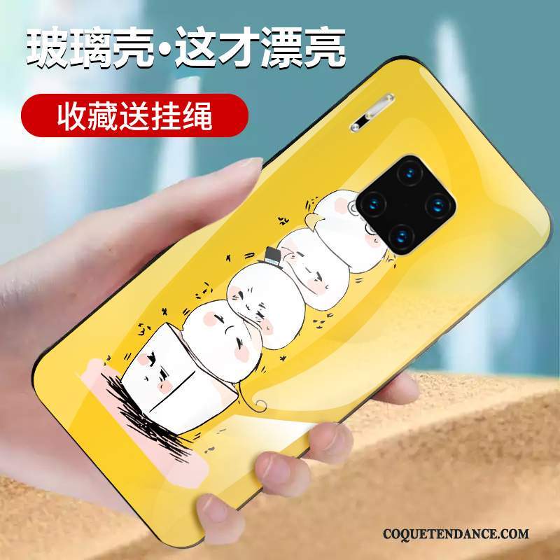 Huawei Mate 30 Rs Coque Incassable De Téléphone Verre Étui Jaune