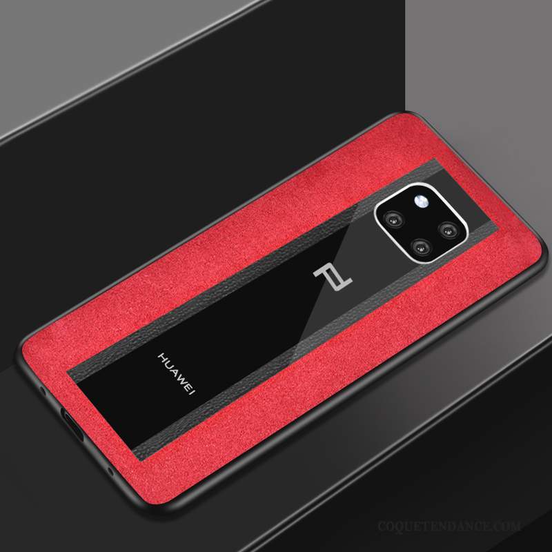 Huawei Mate 30 Rs Coque Protection Étui Rouge De Téléphone Verre