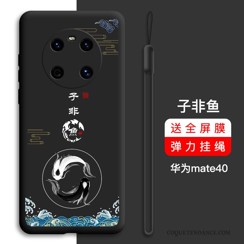 Huawei Mate 40 Coque Incassable Très Mince Protection Tout Compris Rouge