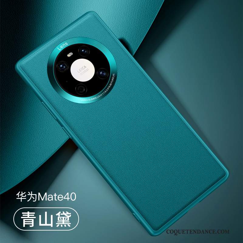 Huawei Mate 40 Coque Élégant Business Petit Protection Vert