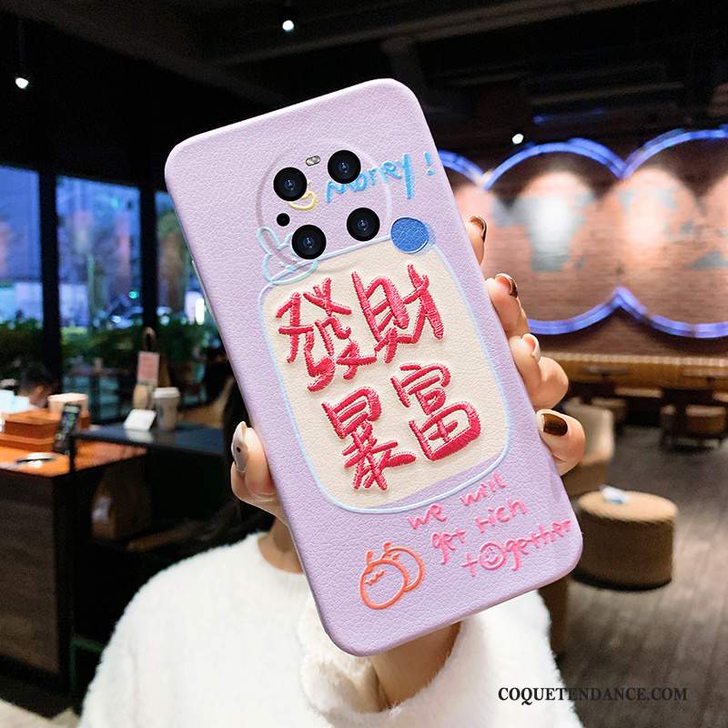 Huawei Mate 40 Pro Coque De Téléphone Broderie Tout Compris Incassable Silicone