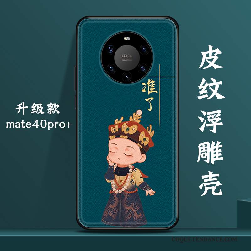 Huawei Mate 40 Pro+ Coque Nouveau Vent Créatif Vert Incassable
