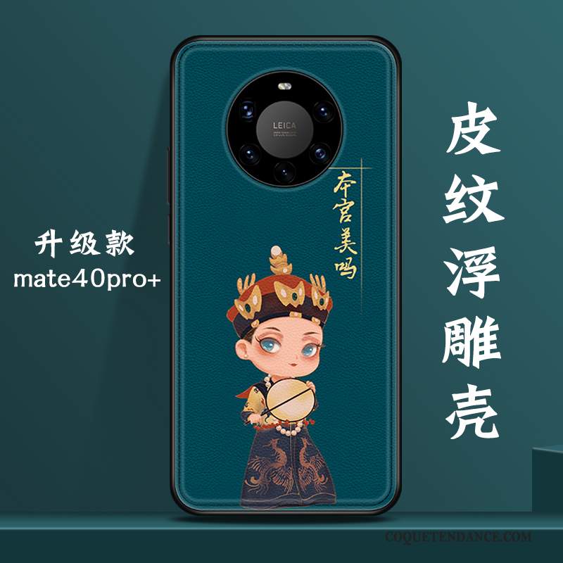 Huawei Mate 40 Pro+ Coque Nouveau Vent Créatif Vert Incassable