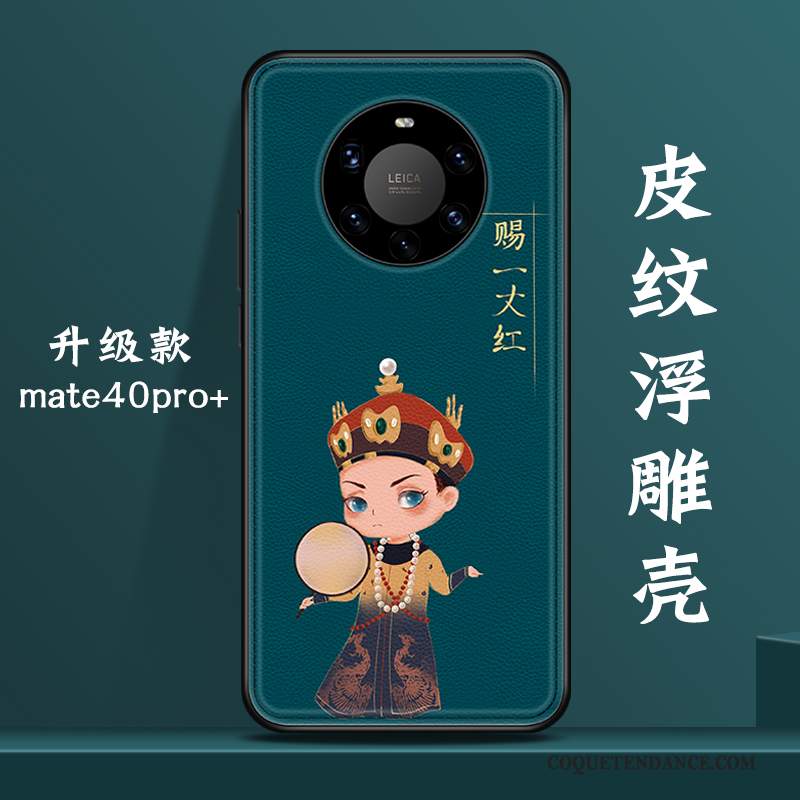 Huawei Mate 40 Pro+ Coque Nouveau Vent Créatif Vert Incassable