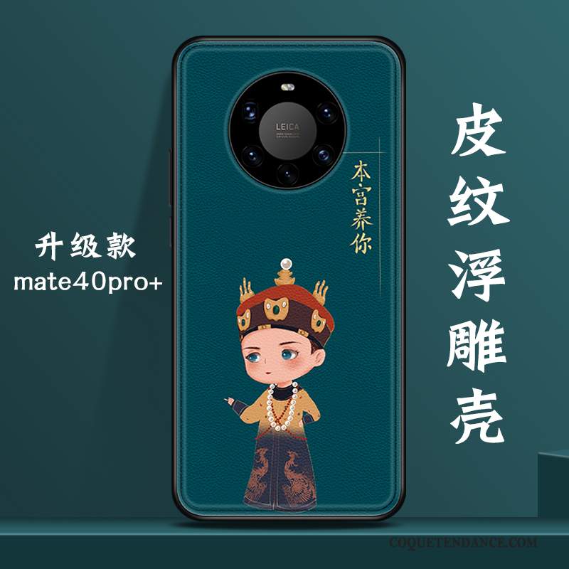 Huawei Mate 40 Pro+ Coque Nouveau Vent Créatif Vert Incassable