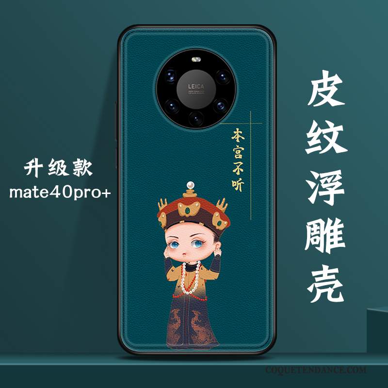 Huawei Mate 40 Pro+ Coque Nouveau Vent Créatif Vert Incassable