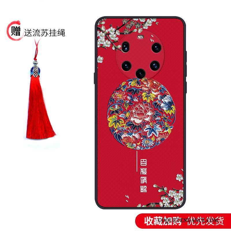 Huawei Mate 40 Pro+ Coque Protection Très Mince Créatif Tendance Style Chinois