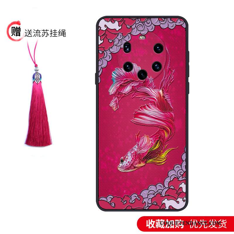 Huawei Mate 40 Pro+ Coque Protection Très Mince Créatif Tendance Style Chinois