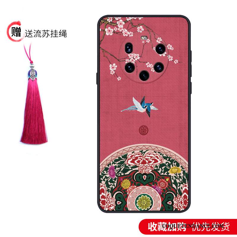 Huawei Mate 40 Pro+ Coque Protection Très Mince Créatif Tendance Style Chinois