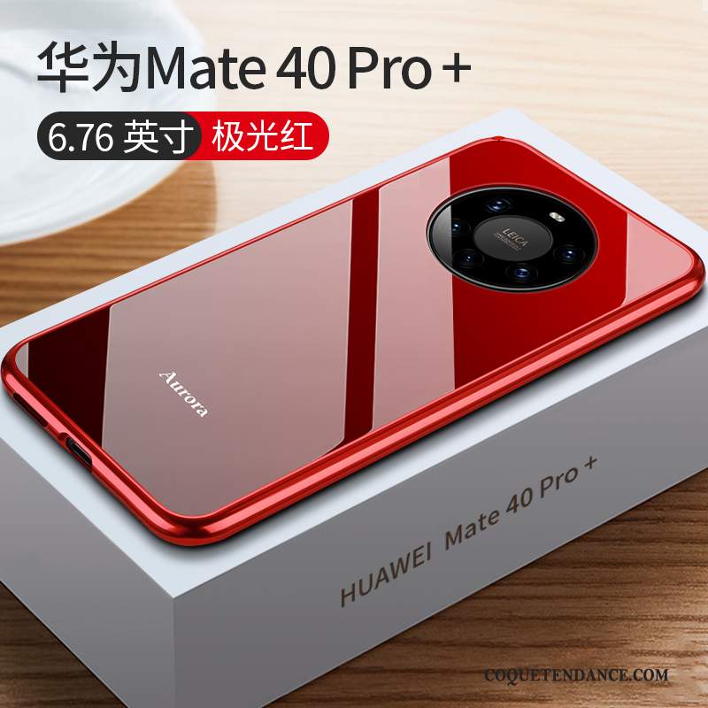 Huawei Mate 40 Pro+ Coque Rouge De Téléphone Net Rouge Border Nouveau
