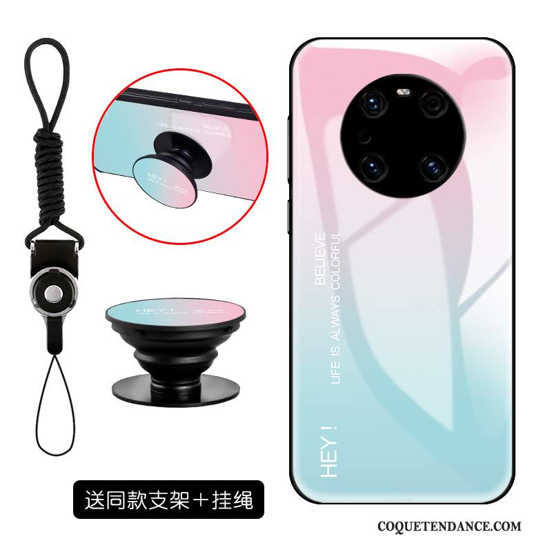 Huawei Mate 40 Pro Coque Silicone Mode De Téléphone Tout Compris Verre Trempé