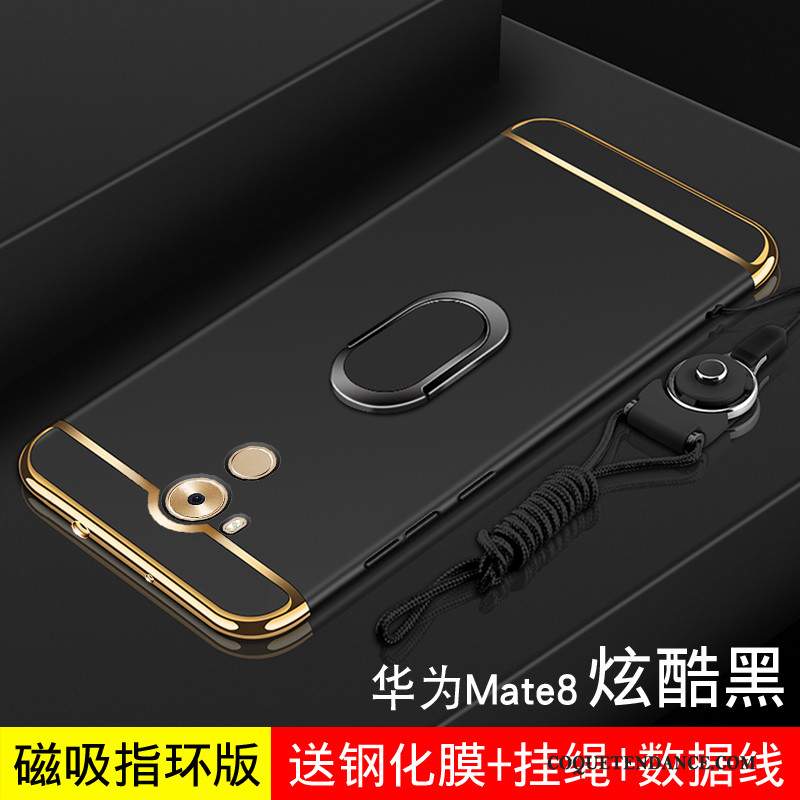 Huawei Mate 8 Coque Argent Délavé En Daim De Téléphone Tendance Incassable