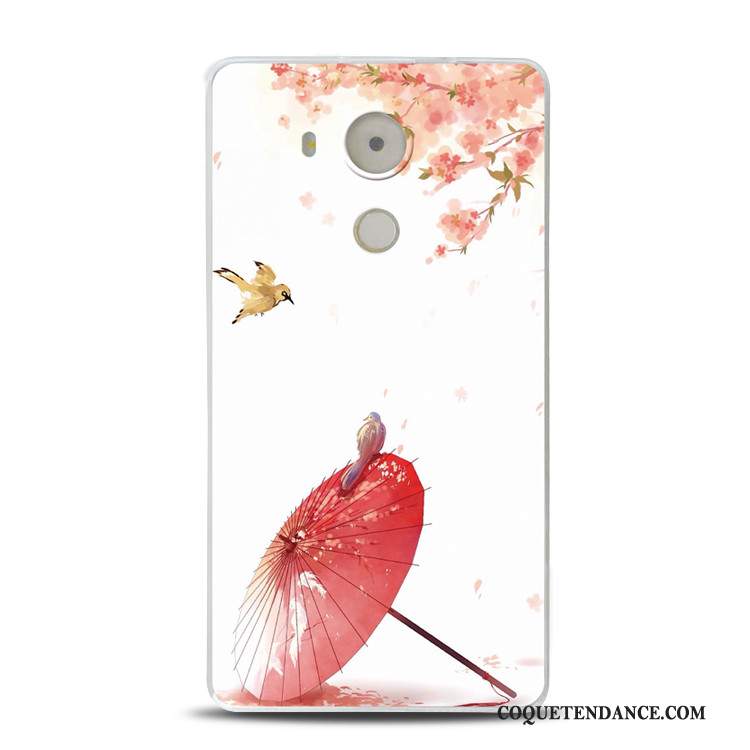 Huawei Mate 8 Coque Coque De Téléphone Fluide Doux Fleur De Pêche Rose