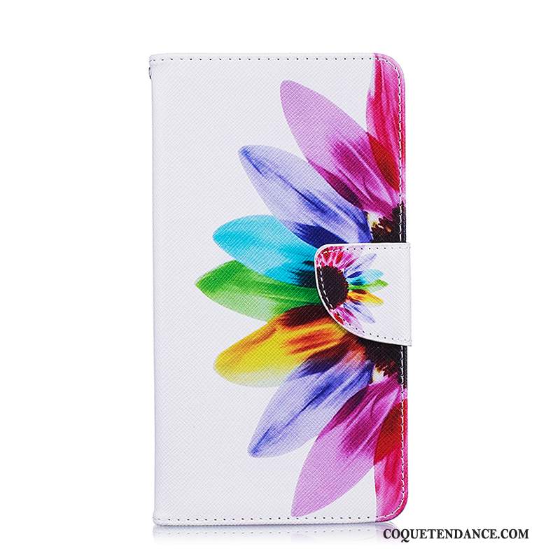 Huawei Mate 8 Coque Housse Étui En Cuir Dessin Animé Protection Violet