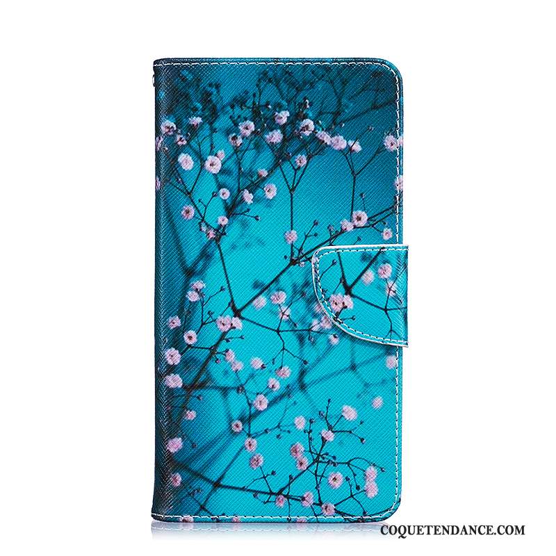 Huawei Mate 8 Coque Housse Étui En Cuir Dessin Animé Protection Violet