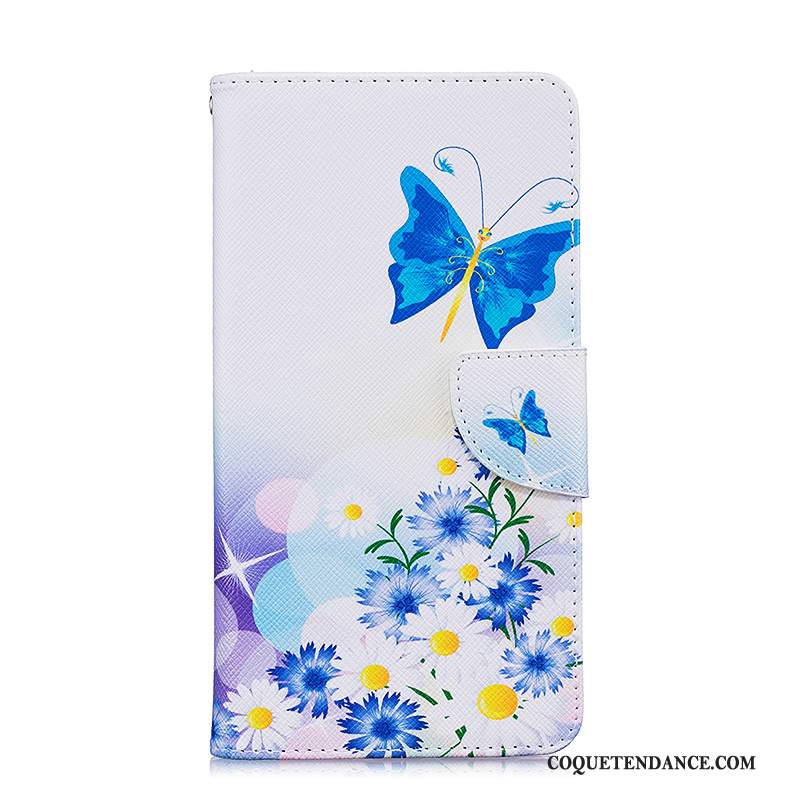 Huawei Mate 8 Coque Housse Étui En Cuir Dessin Animé Protection Violet