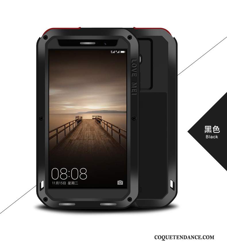 Huawei Mate 8 Coque Étui Silicone Protection Noir Incassable