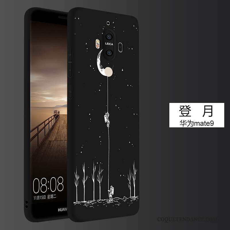 Huawei Mate 9 Coque De Téléphone Étui Tout Compris Créatif Noir