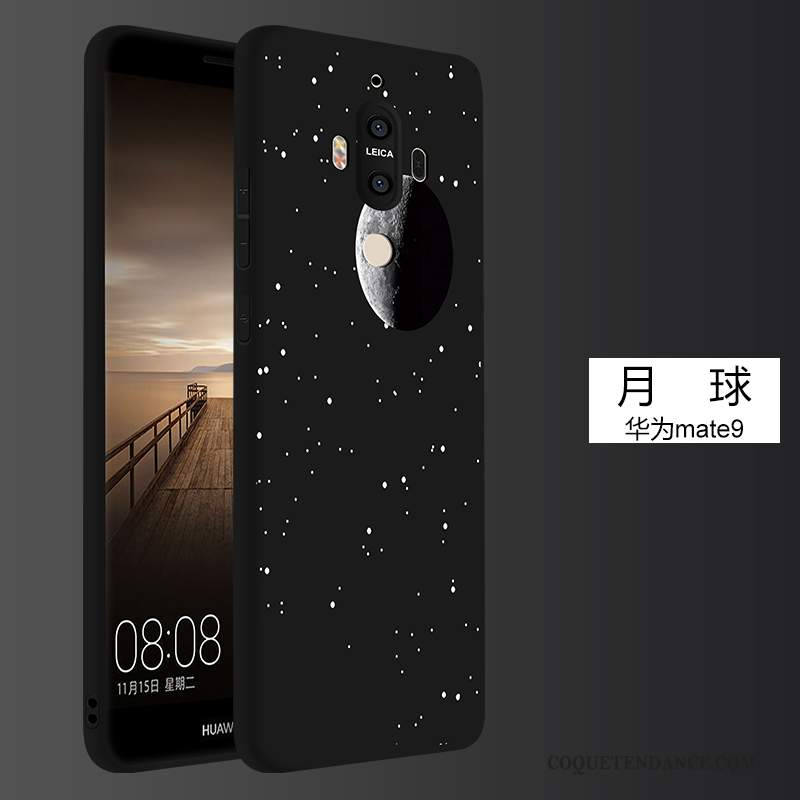 Huawei Mate 9 Coque De Téléphone Étui Tout Compris Créatif Noir