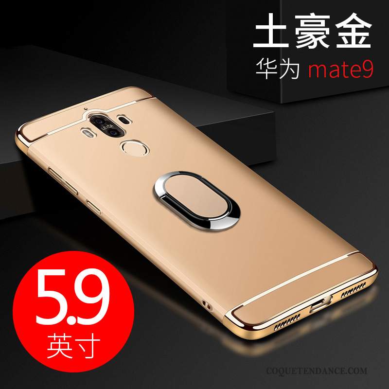 Huawei Mate 9 Coque Délavé En Daim Protection Noir Tendance De Téléphone